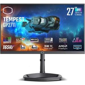 Monitor 27'' (69 cm) QHD MiniLED VA 165Hz, HDR1000, 2xHDMI, DisplayPort, USB-C DP Alt, Speakers, Cooler Master Tempest GP2711