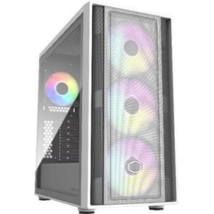 Case Cooler Master MasterBox 600, ATX, Midi-Tower, ARGB, Tempered Glass, White