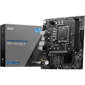 MSI Mainboard PRO H610M-E DDR5 - Micro ATX - LGA 1700 - Intel H610