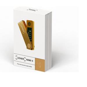 Ledger Nano X Crypto hardware wallet, Gold