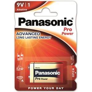 Baterija Panasonic 6LR61PPG/1BP Alkaline Pro Power 9V (6F22)