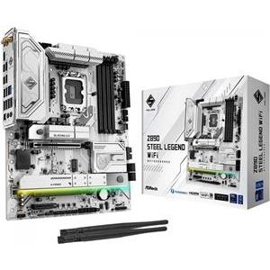 ASRock Z890 Steel Legend WiFi, DDR5, PCIe 5.0, Thunderbolt 4, SATA3, USB3.2, DP, 2.5GbE LAN, WiFi 7, LGA1851, ATX