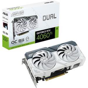 ASUS Dual GeForce RTX 4060 Ti 8GB - White OC Edition - graphics card - GeForce RTX 4060 Ti - 8 GB - white