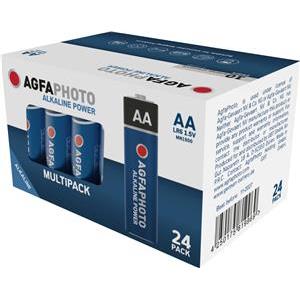 AgfaPhoto Batterie Alkaline Power -AA LR06 Mignon 24St.