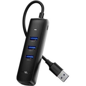 USB HUB UGREEN, USB 3.0 A, 4-portni, crni, 0.25m