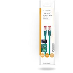 Kabel NEDIS CCGP85221GN05, Patch, CAT6 SFTP, UTP, zeleni, 0.5m