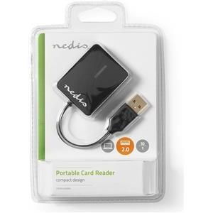 Čitač memorijskih kartica NEDIS CRDRU2300BK, Multicard, USB 2.0