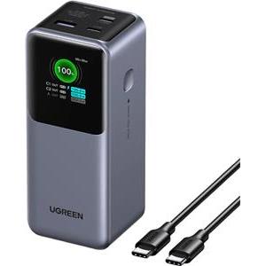 Prijenosno napajanje powerbank UGREEN 35525B, 25.000 mAh, Fast Charging, USB-C, Power Delivery 3.1 do 140W, sivi