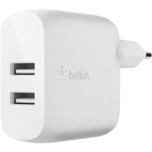 Kućni punjač BELKIN, 2x USB-A, kabel Lighting 1.5m, bijeli