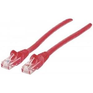 Kabel mrežni Intellinet, Cat5e, U/UTP, RJ45-M/RJ45-M, 2.0 m, crveni