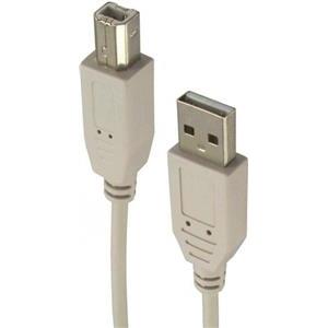 USB 2.0 kabel Roline TIP A-B M/M, 0.8m, bež S3101