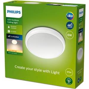 Philips Doris Ceiling 6W 27K Bijela IP54 HV