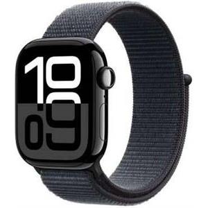 Apple Watch Series 10 GPS 42mm Jet Black Aluminium Case with Ink Sport Loop