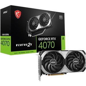 MSI VENTUS GeForce RTX 4070 2X E1 12G OC NVIDIA 12 GB GDDR6