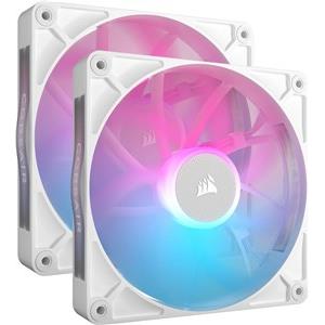 Ventilator Corsair RX iCUE LINK RX140 RGB White140mm RGB Fan, Dual Fan Kit