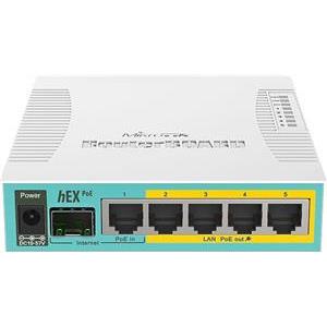 MikroTik (RB960PGS) 5-port Gigabit PoE Router, HEX POE