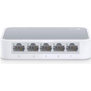 TP-Link 5-port Unmanaged mini Desktop Switch, 5×10/100M RJ45 ports, Plastic case, TL-SF1005D