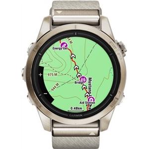 Garmin EPIX PRO g2 42mm Sapphire Soft Gold Cream Hthr Nylon, 010-02802-20