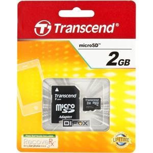 Memorijska kartica Transcend 2GB MicroSD, sa adapterom