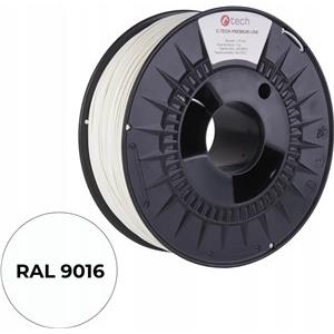 Filament 3D C-TECH PREMIUM LINE PLA RAL9016 1,75mm 1kg Traffic white