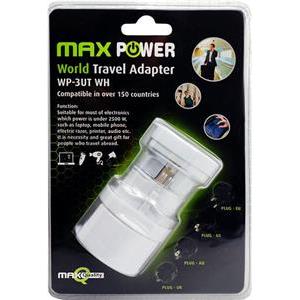 MAXPOWER ADAPTER UNIVERZALNI PUTNI WP-3UT BIJELI