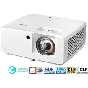 (3840x2160) OPTOMA UHZ35ST DLP Laser 3500-Lumen HDMI USB 3D 4K Ultra HD White