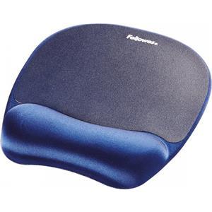 Fellowes Memory Foam Mouse Pad with Memory Foam Wrist Rest, Sapphire