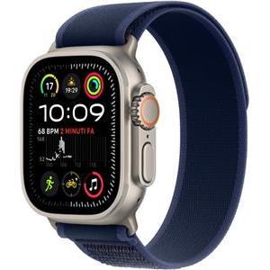 APPLE Watch Ultra 2 GPS + Cellular 49mm Natural Titanium Case with Blue Trail Loop - M/L