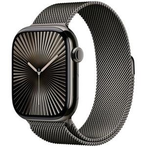 APPLE Watch Series 10 GPS + Cellular 46mm Slate Titanium Case with Slate Milanese Loop - S/M