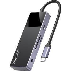 Docking station USB-C 8-in-1, 3x USB-A, HDMI, PD 100W, SD+TF, 3.5mm AUX, ORICO DM-8P