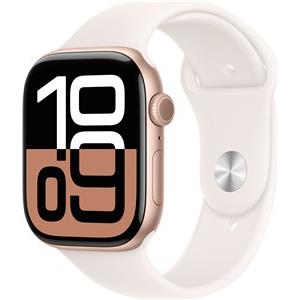 APPLE Watch Series 10 GPS 42mm Rose Gold Aluminium Case with Light Blush Sport Band - M/L