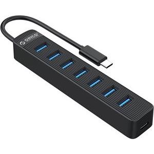 USB-C hub 7-port, USB 3.0, 0,15m, black, ORICO TWC3-7A