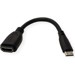 Roline VALUE adapter HDMI(F) na mini HDMI(M), 0.15m, 12.99.3120