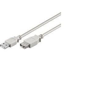 USB kabel 3m, NaviaTec USB-220, AM -AF, bež