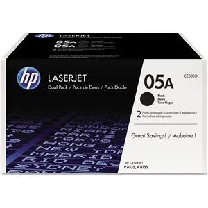 HP 05A 2-pack Black Original LaserJet Toner Cartri