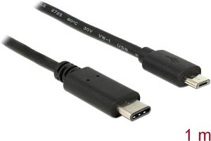 Kabel DELOCK, Type C USB 2.0(M) na micro USB-B (M), 1m