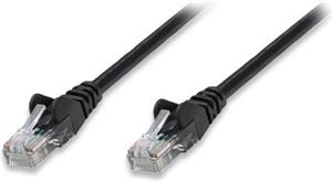 INT Patch Cable, Cat5e, U/UTP, RJ45-Male/RJ45-Male, 1.0 m, Black