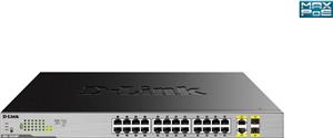 D-Link DGS-1026MP 24-Port 10/100/1000Mbps Desktop, Gigabit, PoE + 2G