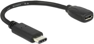 Adapter DELOCK, USB 2.0-C (M) na USB 2.0-B (Ž), 0.15 m