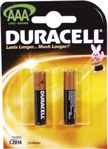 Baterija alkalna 1,5V AAA Basic pk2 Duracell LR03 blister