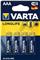 Baterija alkalna 1,5V AAA Longlife pk4 Varta LR03 blister