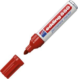 Marker permanentni 3-4mm Edding 550 crveni