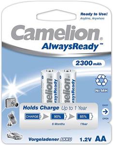 Baterija NI-MH Ready2use AA 2,3Ah blister 2 kom, Camelion