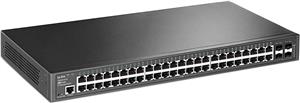 TP-Link T2600G-52TS JetStream 48-port Gigabit L2 upravljiv preklopnik (Switch), 48×10/100/1000M RJ45 ports, 4×SFP Gigabit, 1U 19" rack-mount