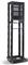 NaviaTec 19" 4 Post Open Frame Rack, 42U Black