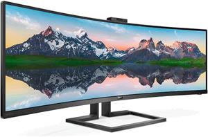 Monitor 49" Philips 499P9H, 5120x1440, DP, 2xHDMI, USB-C