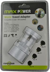 MAXPOWER ADAPTER UNIVERZALNI PUTNI WP-3UT BIJELI