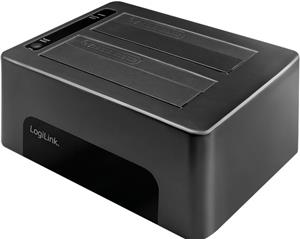 Docking station za 2x 2,5" / 3,5" SATA HDD/SSD, USB 3.0, Clone funkcija, crni