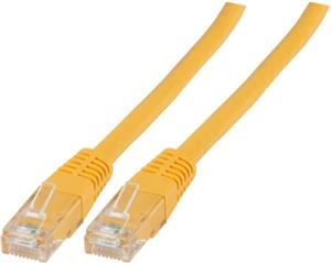 U/UTP prespojni kabel Cat.6 PVC CCA AWG24, žuti, 0,5 m