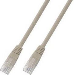 U/UTP prespojni kabel Cat.6 PVC CCA AWG24, sivi, 0,5 m